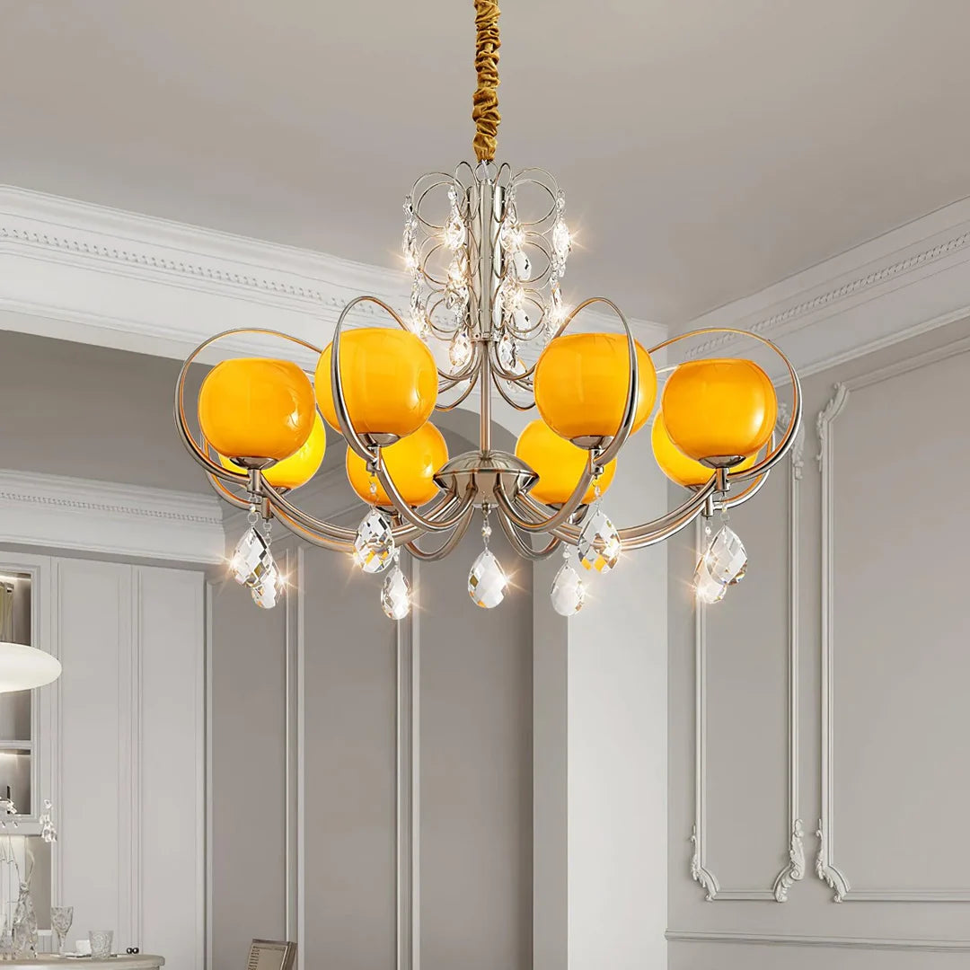 Boris Orange Chandelier 17