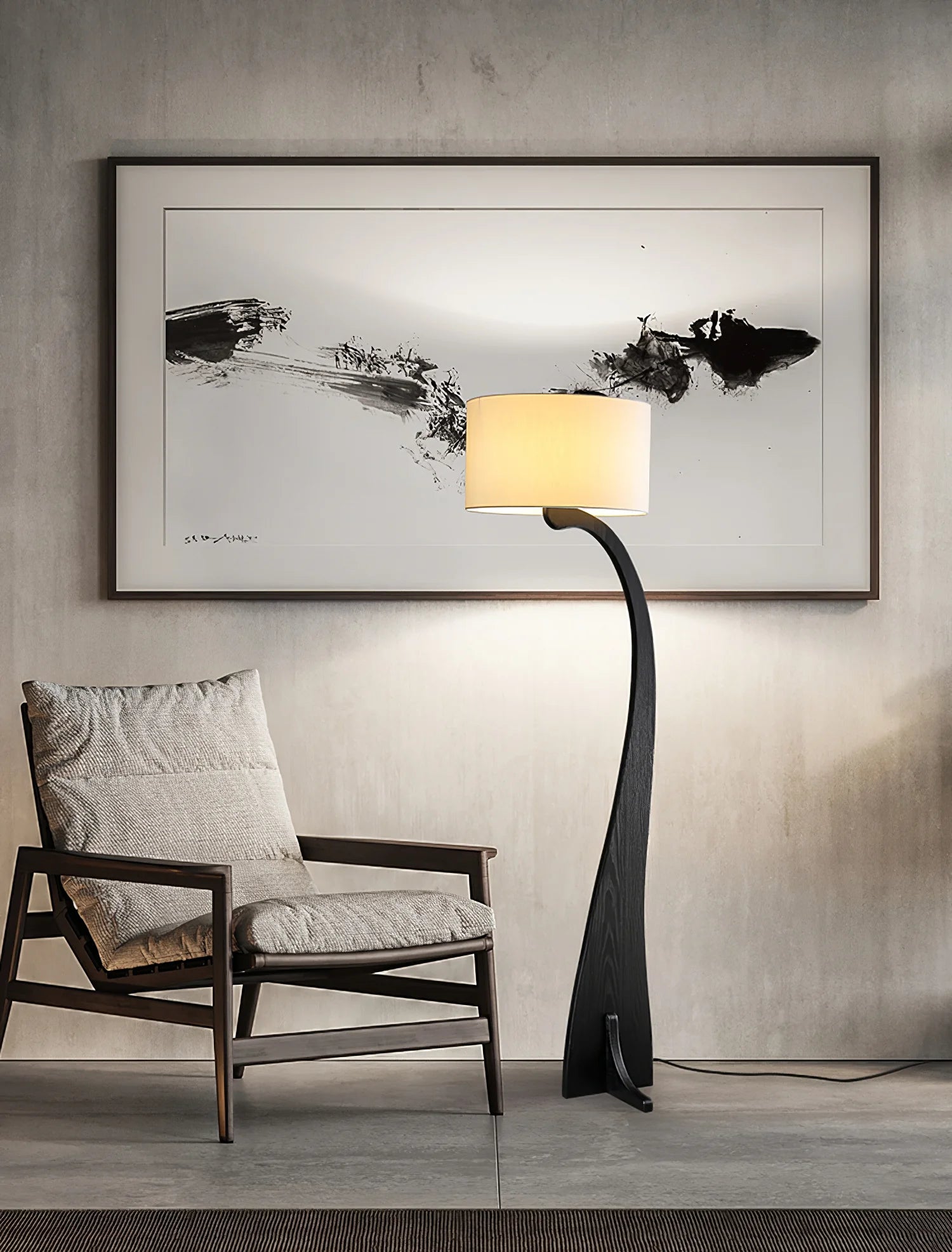 Bow Wood Floor Lamp 30