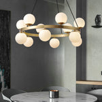 Bubbles Brass Ring Chandelier 20