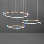  Butterfly Elliptic ring Chandelier 16