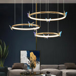  Butterfly Elliptic ring Chandelier 2