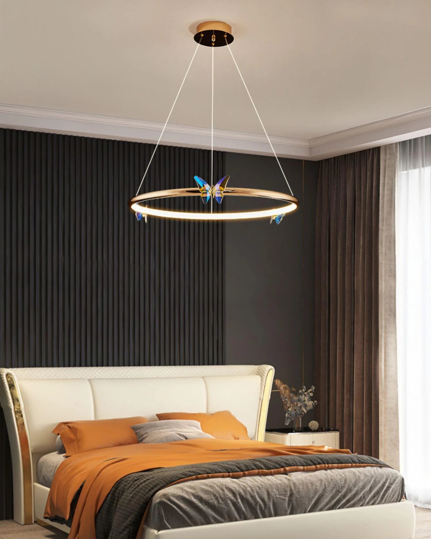  Butterfly Elliptic ring Chandelier 7