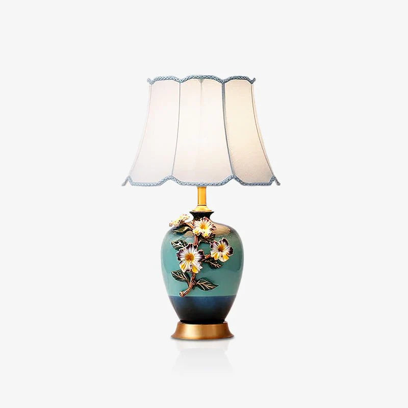 Ceramic Flower Table Lamp 9