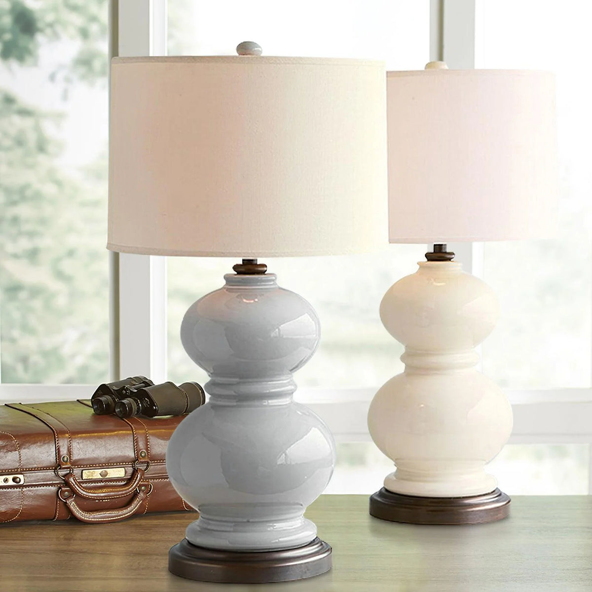 Ceramic Gourd Table Lamp 21