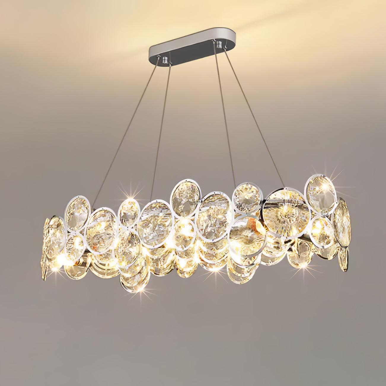 Chrome Round Crystal Chandelier 10