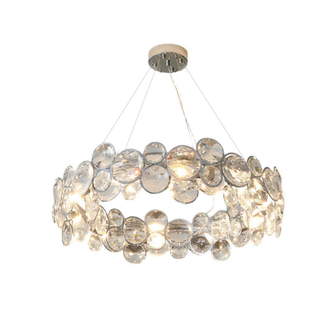 Chrome Round Crystal Chandelier 11