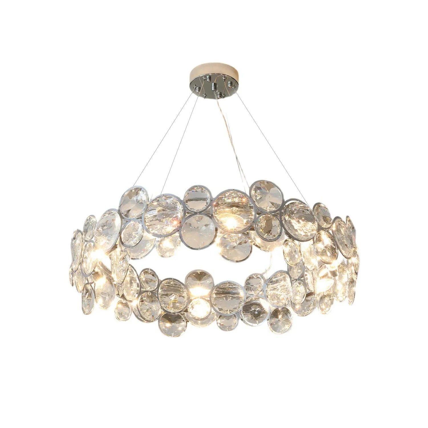 Chrome Round Crystal Chandelier 11