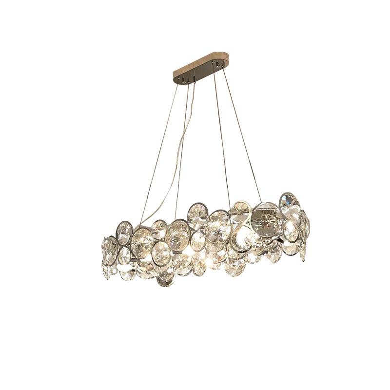 Chrome Round Crystal Chandelier 13