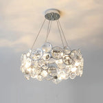 Chrome Round Crystal Chandelier 16