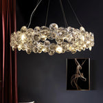 Chrome Round Crystal Chandelier 20