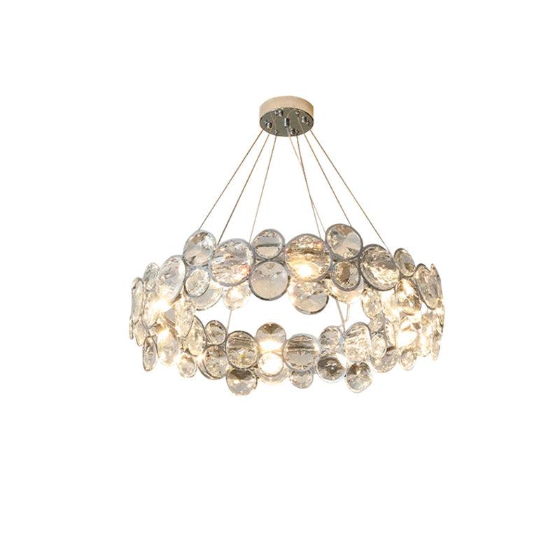 Chrome Round Crystal Chandelier 29