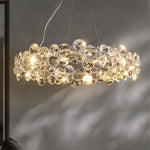 Chrome Round Crystal Chandelier 3