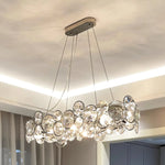 Chrome Round Crystal Chandelier 36