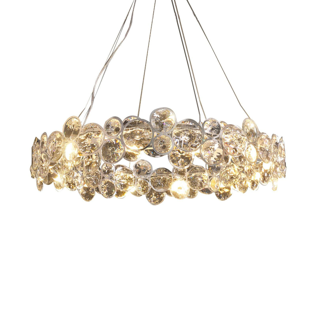 Chrome Round Crystal Chandelier 6