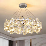 Chrome Round Crystal Chandelier 8