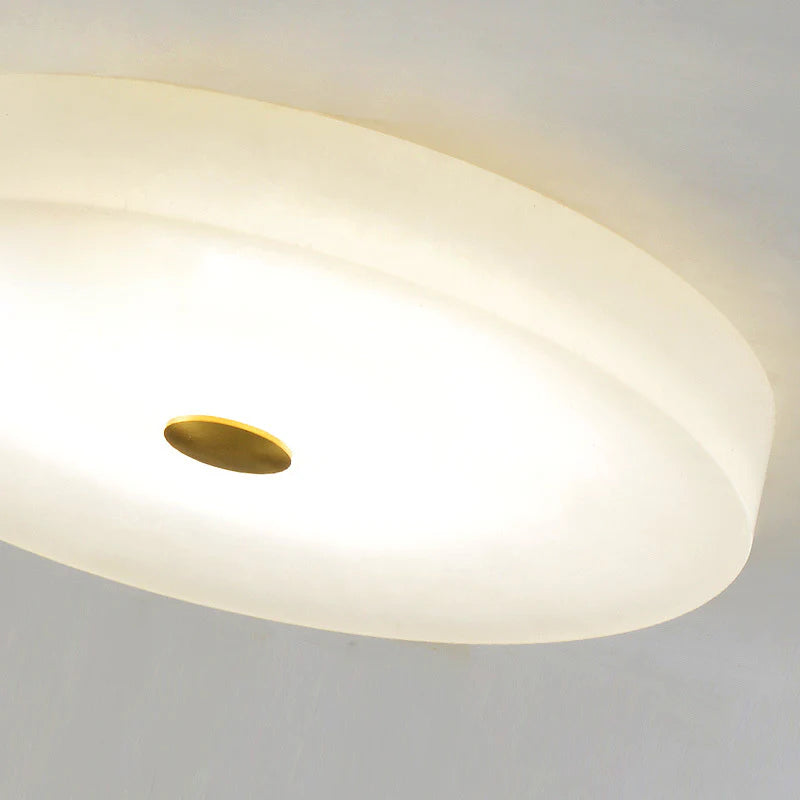 close up of Alabaster Ceiling Lamp