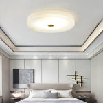 Alabaster Ceiling Lamp in the white color bedroom