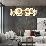 Circular Optical Disc Chandelier 11