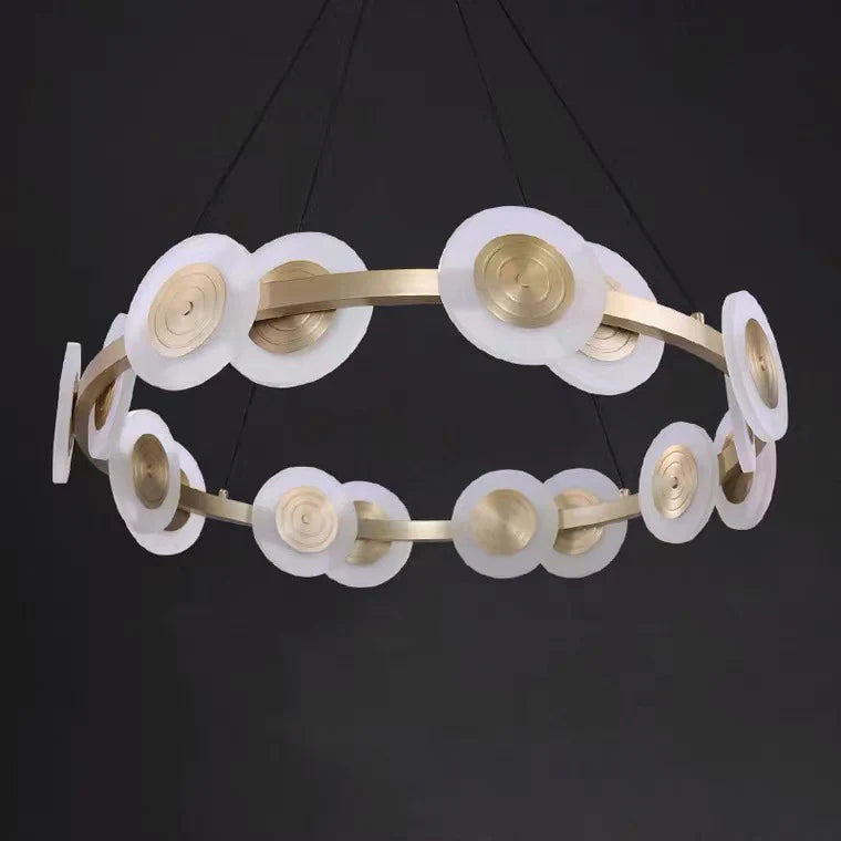 Circular Optical Disc Chandelier 3