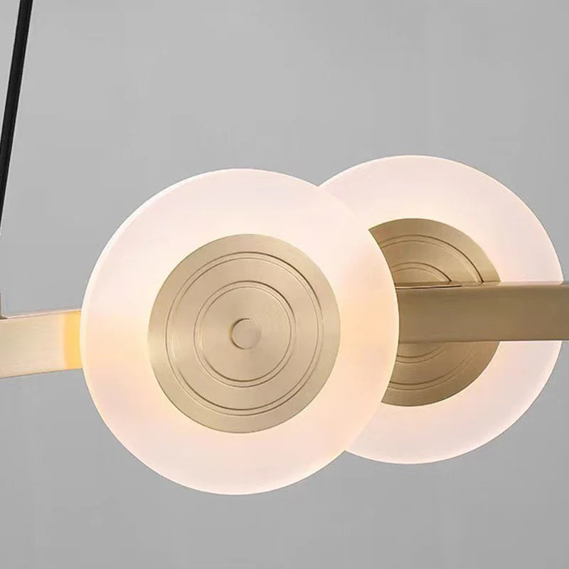 Circular Optical Disc Chandelier 8