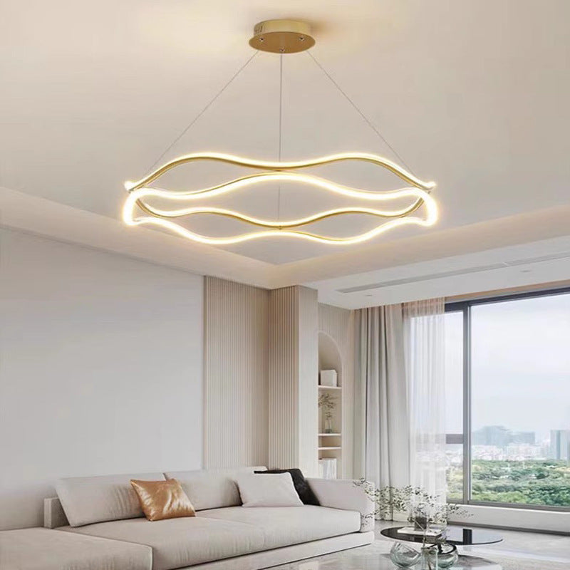 Circular Wave Chandelier 2