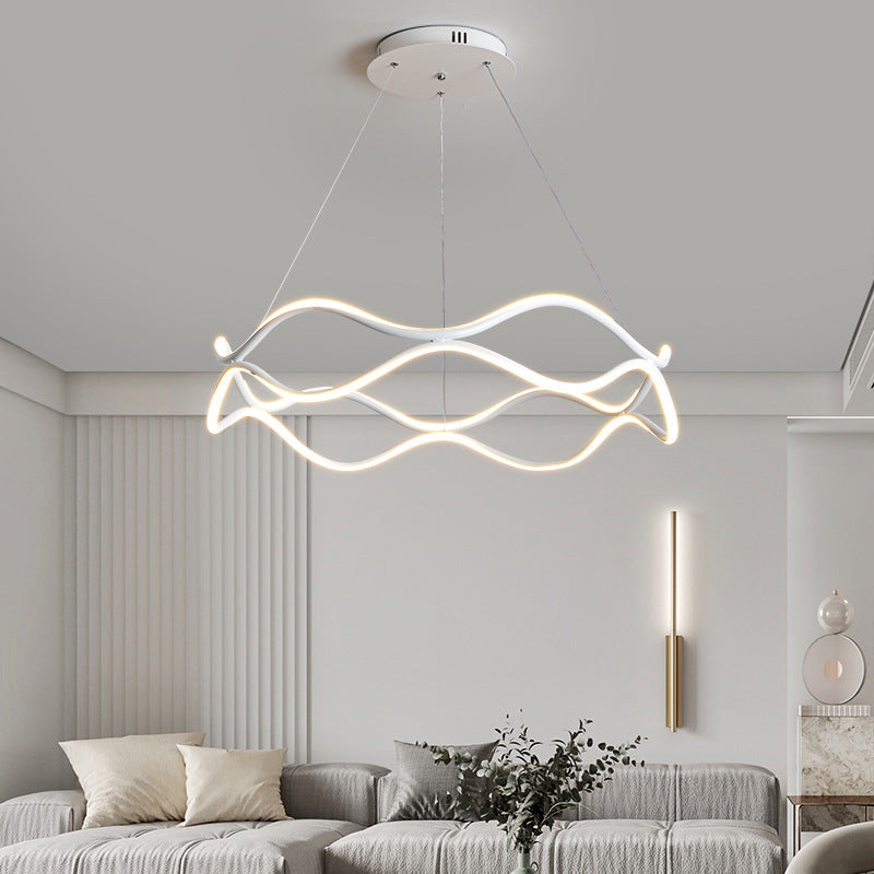 Circular Wave Chandelier 6