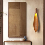 ide view of Cocoa Leaf Lamp showcasing organic leaf-inspired design details