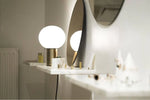 Column Table Lamp-next to the mirror in the bedroom