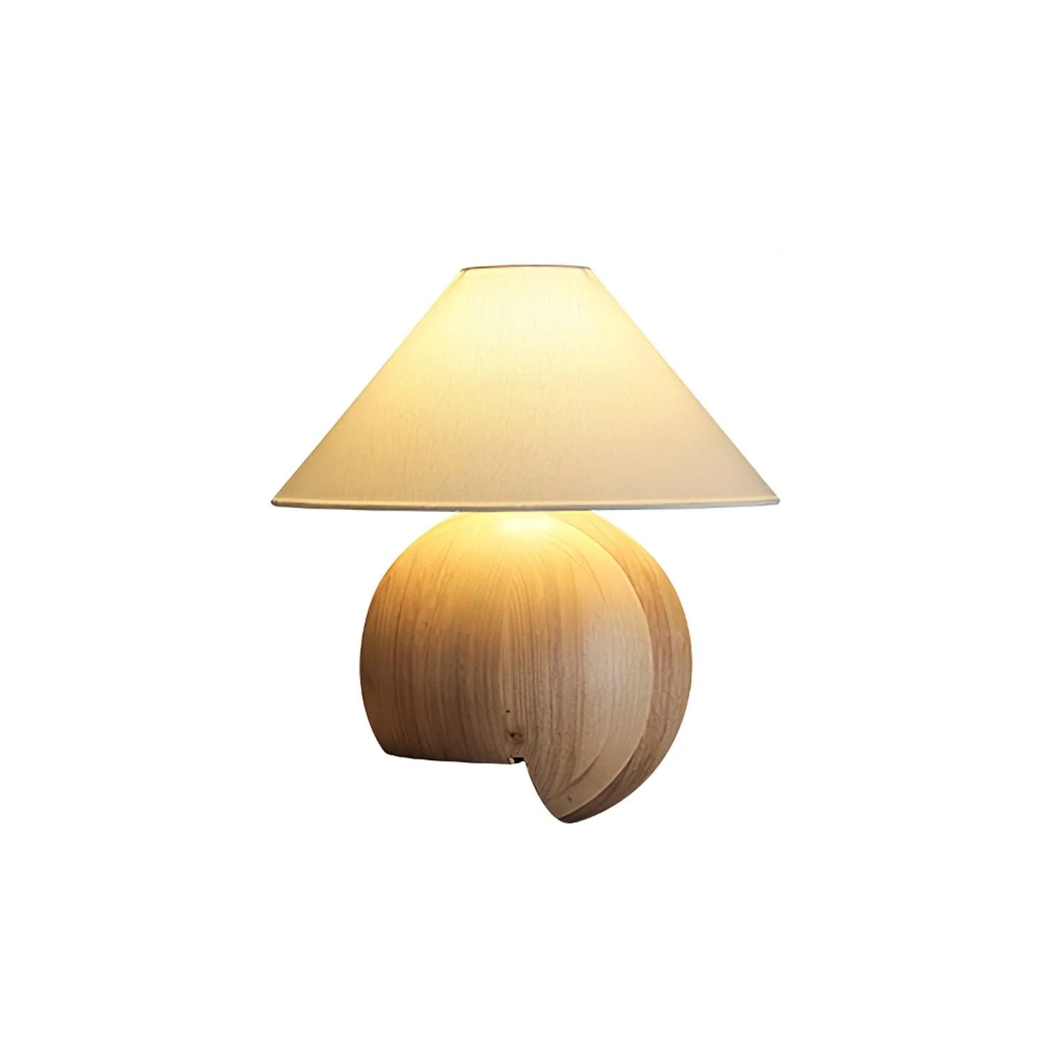 Corner Log Table Lamp 17