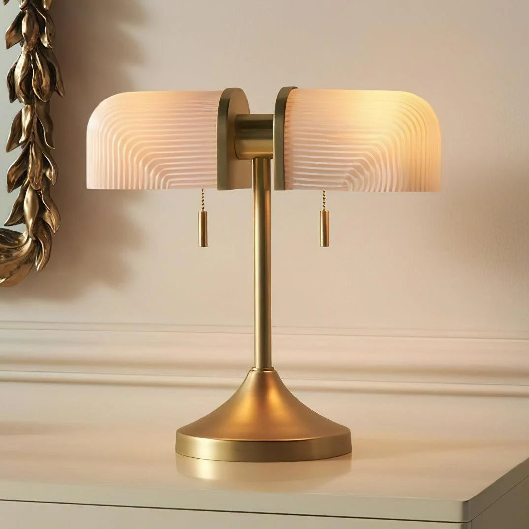 Corrugated Glass Table Lamp-6