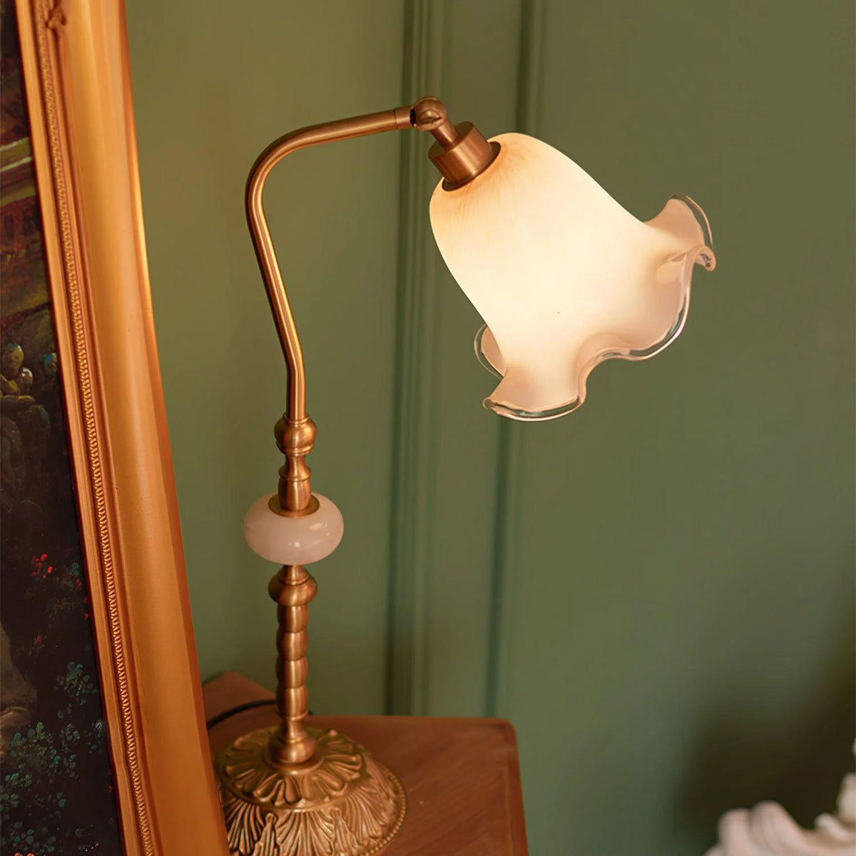 Cream Flower Table Lamp 11