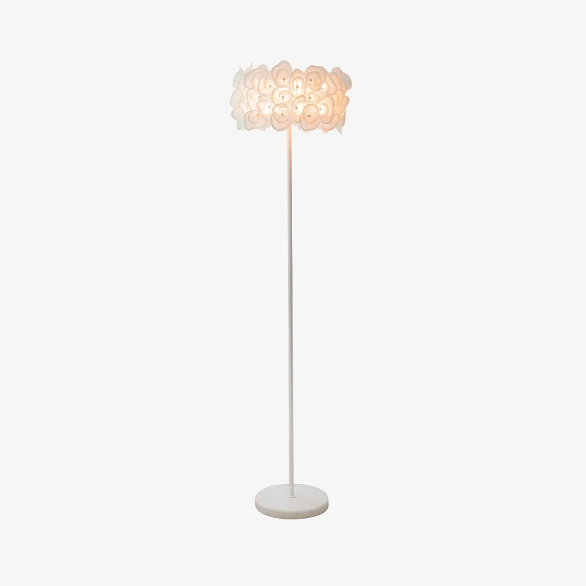 Cream Hydrangea Floor Lamp 1