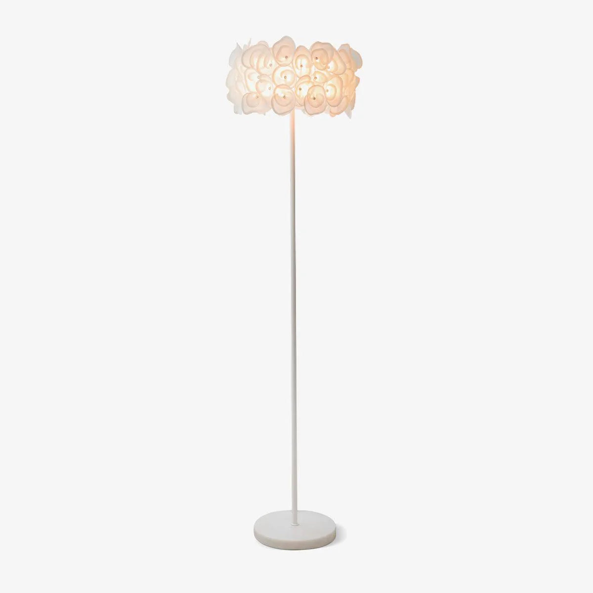 Cream Hydrangea Floor Lamp 21