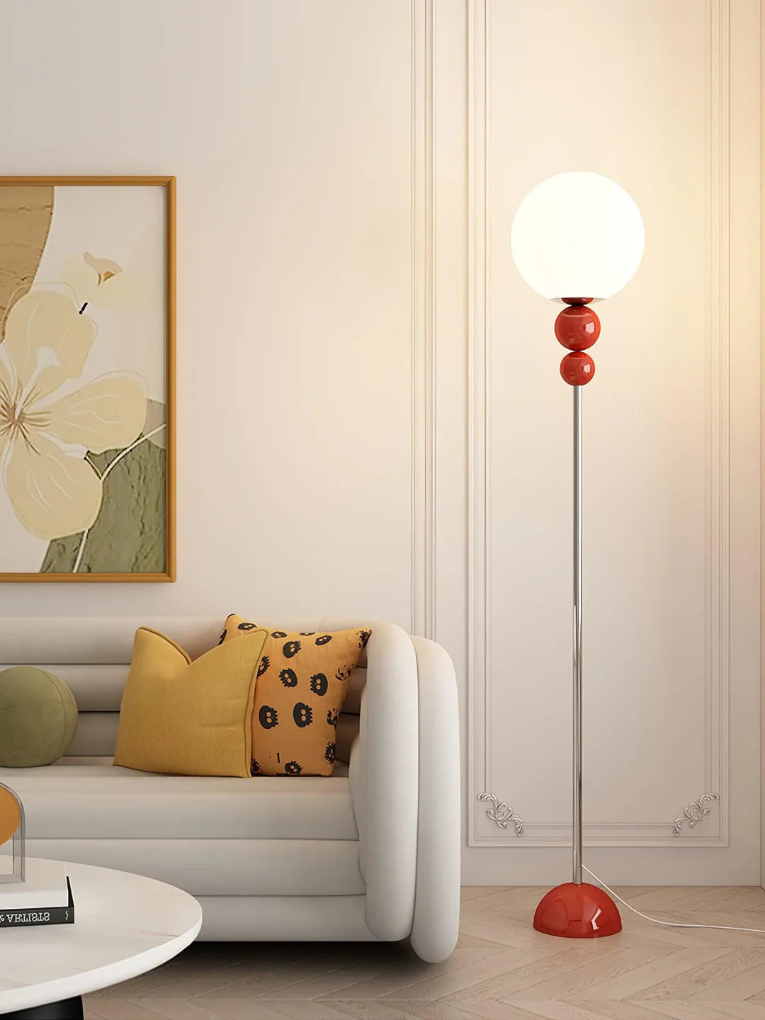 Cream Macaron Floor Lamp 16