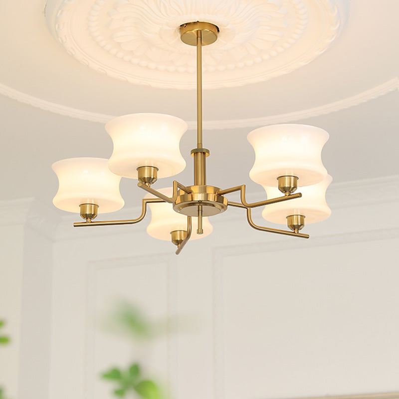 Cream_Metal_Glass_Chandelier_2