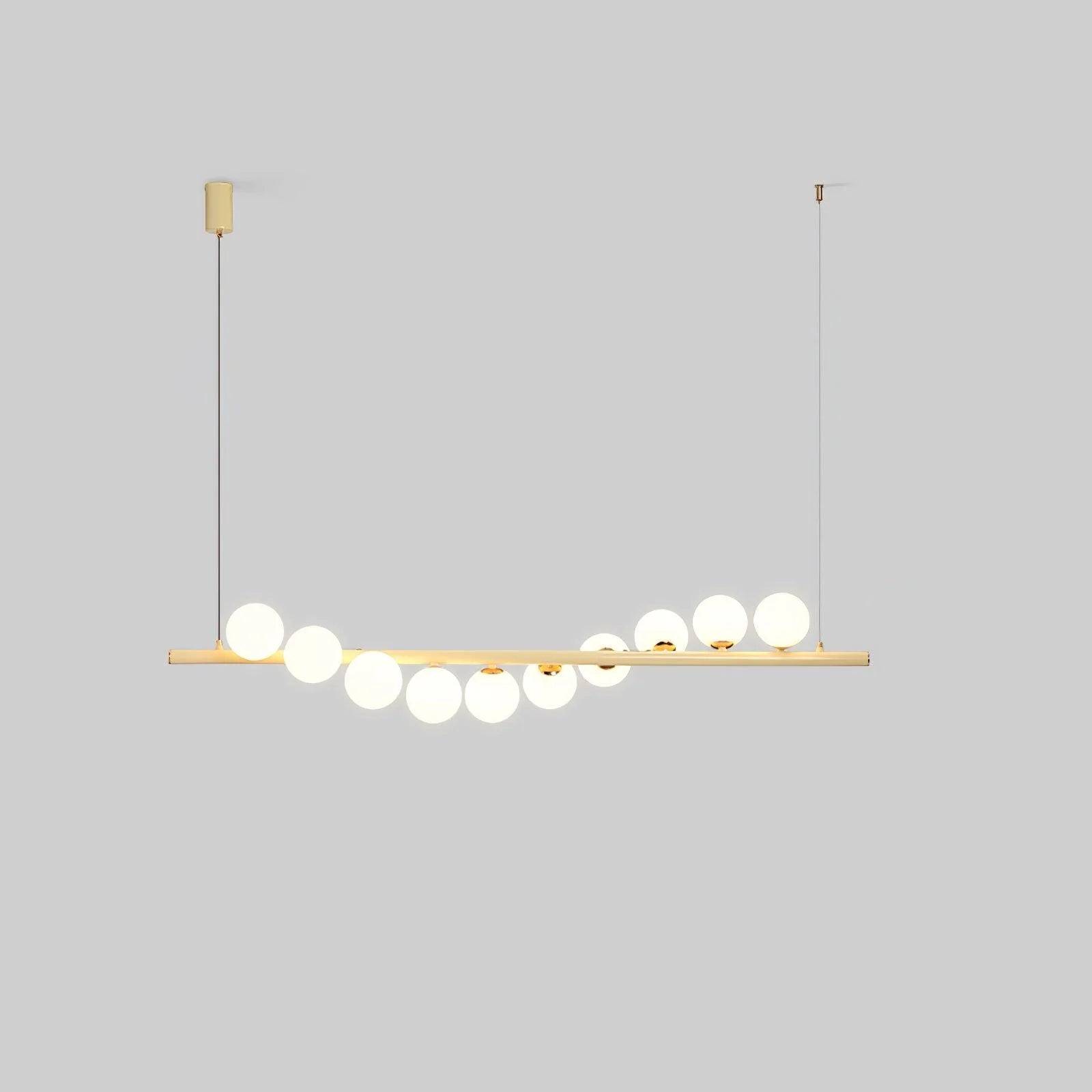 Cream Yellow Beaded Chandelier 10