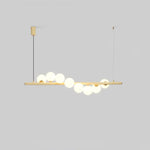 Cream Yellow Beaded Chandelier 14