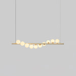 Cream Yellow Beaded Chandelier 6