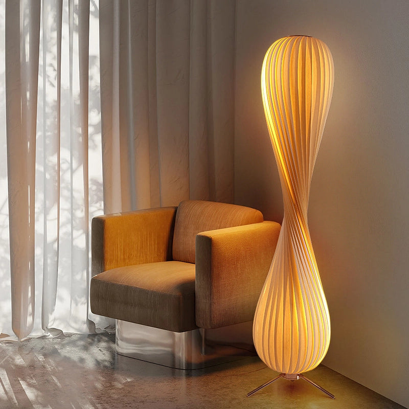 Creative_spiral_floor_lamp_with_striped_details_adding_cozy_ambiance_to_spaces.