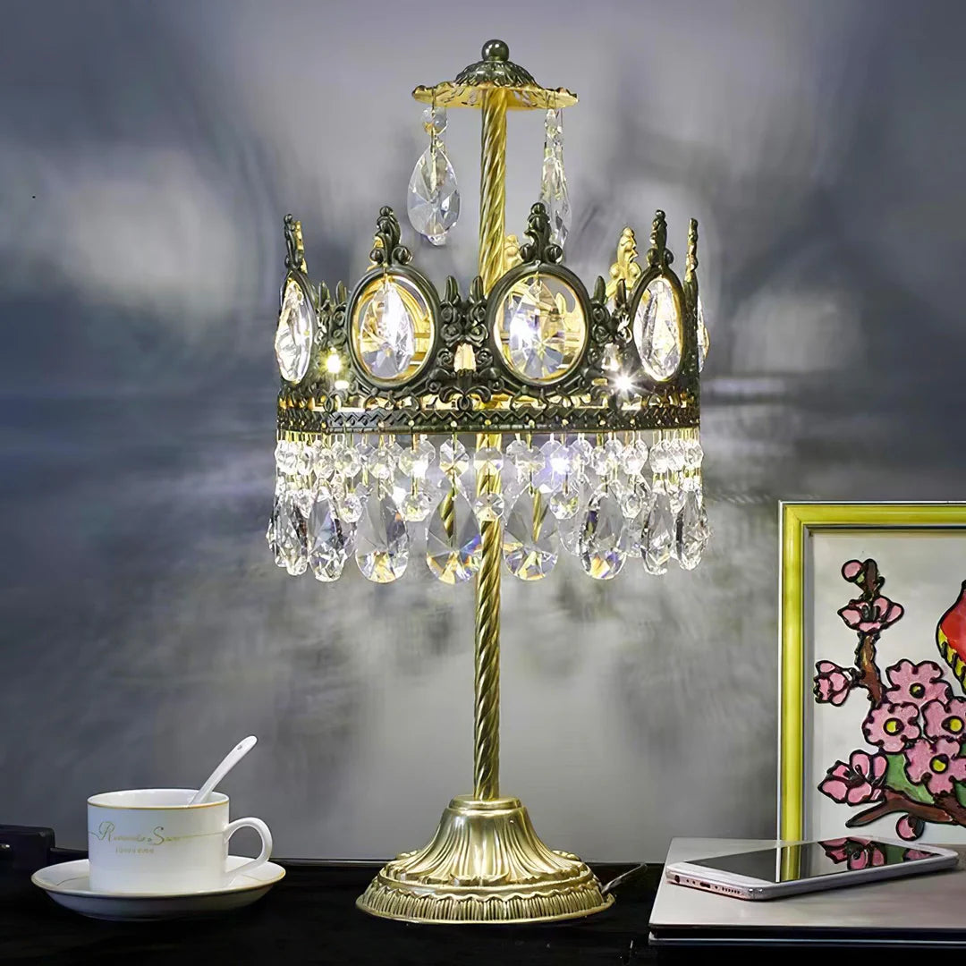 Crystal Crown Table Lamp 12