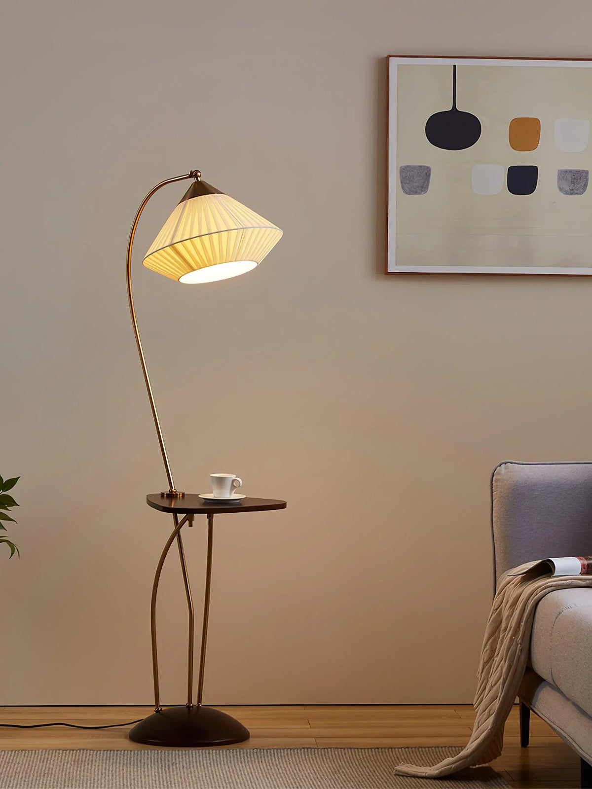 Curve With Table Floor Lamp 12