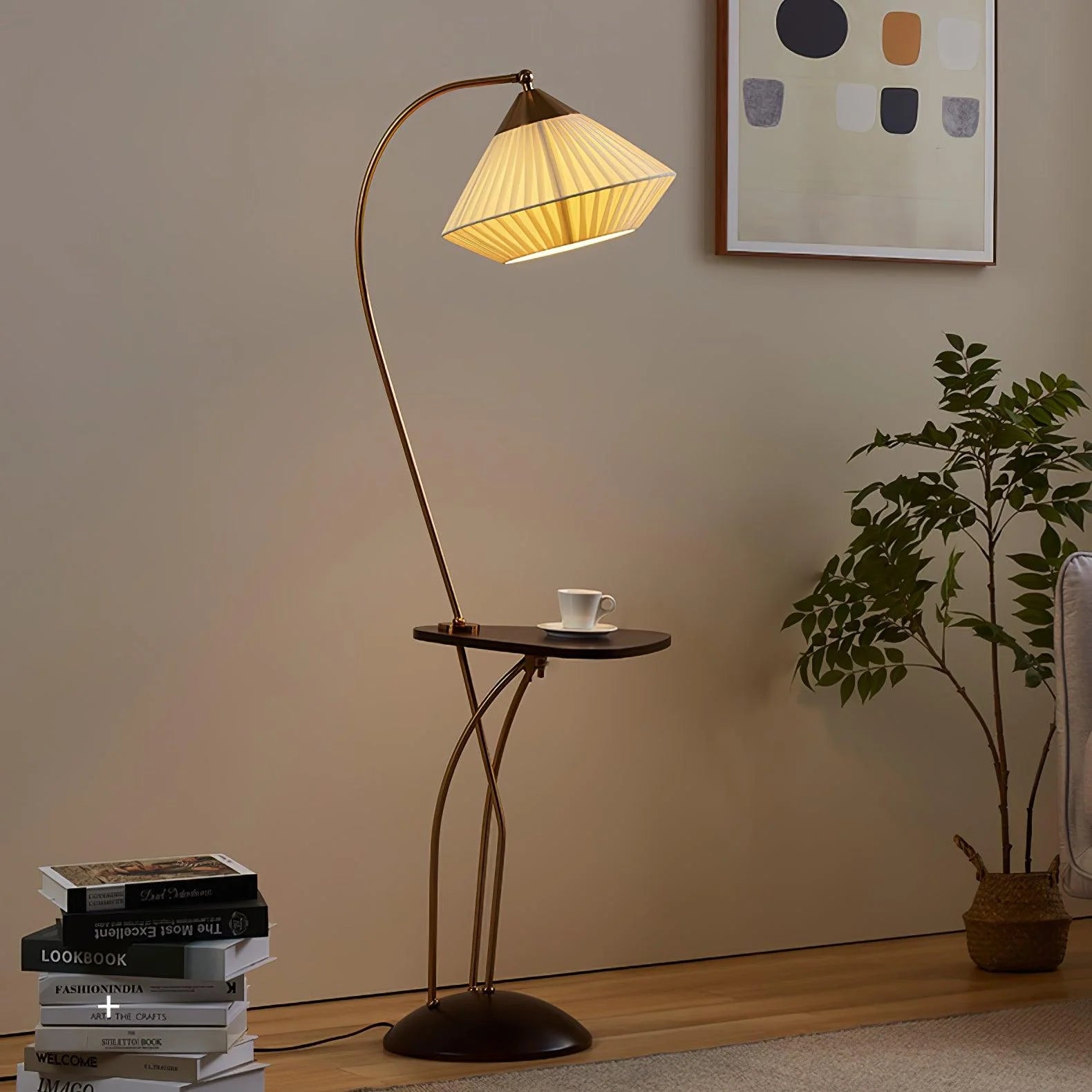 Curve With Table Floor Lamp 13