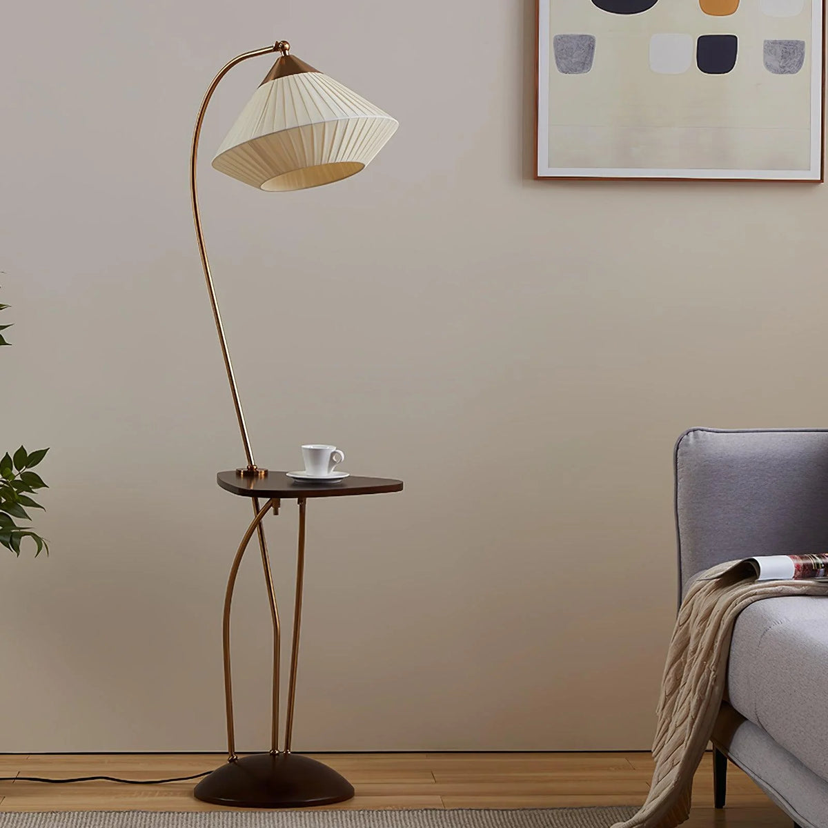 Curve With Table Floor Lamp 15