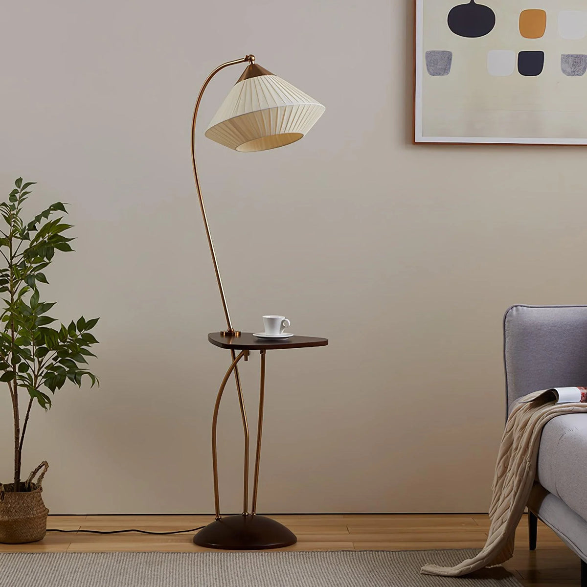 Curve With Table Floor Lamp 9