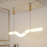 Curved Alabaster Chandelier 5