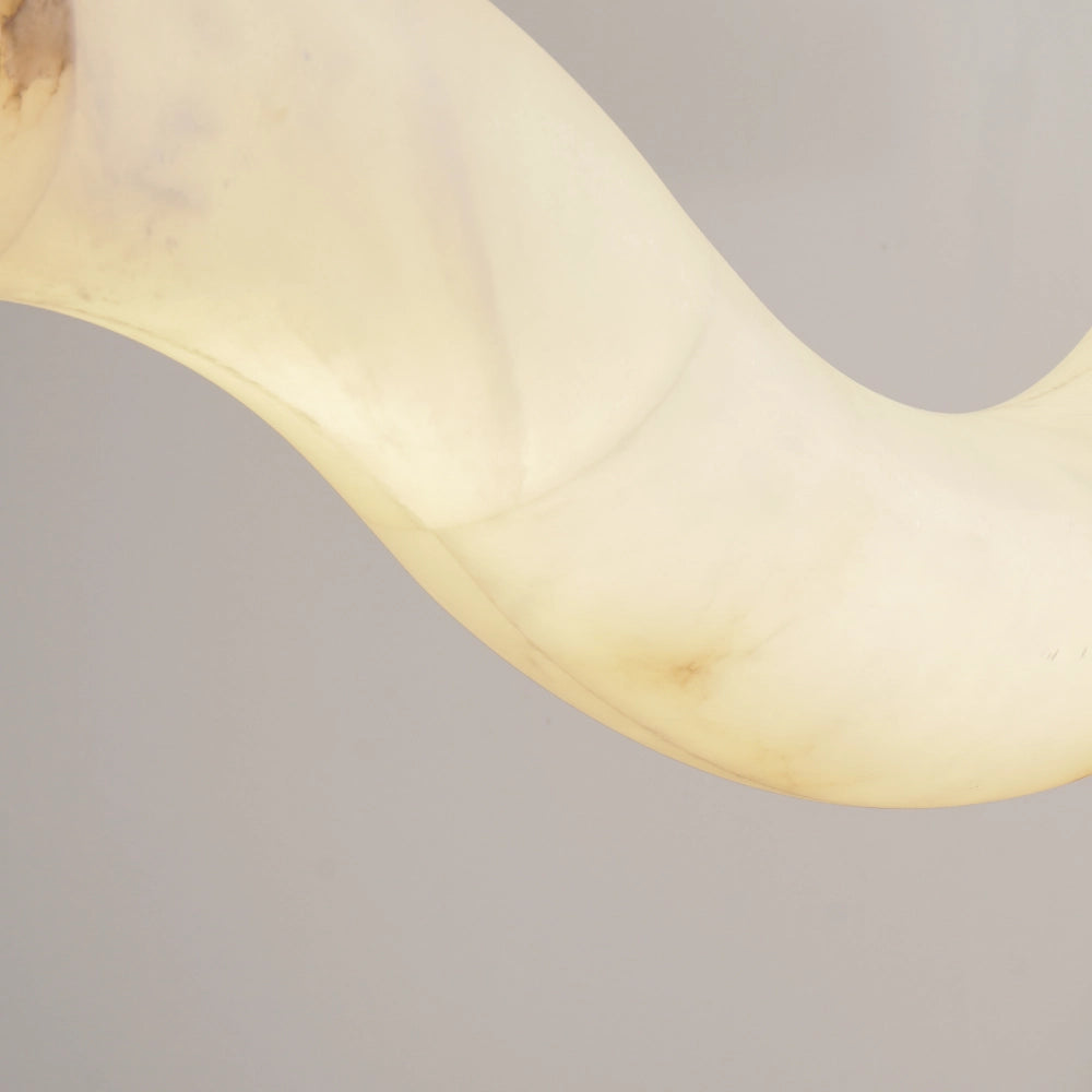 Curved Alabaster Chandelier 7