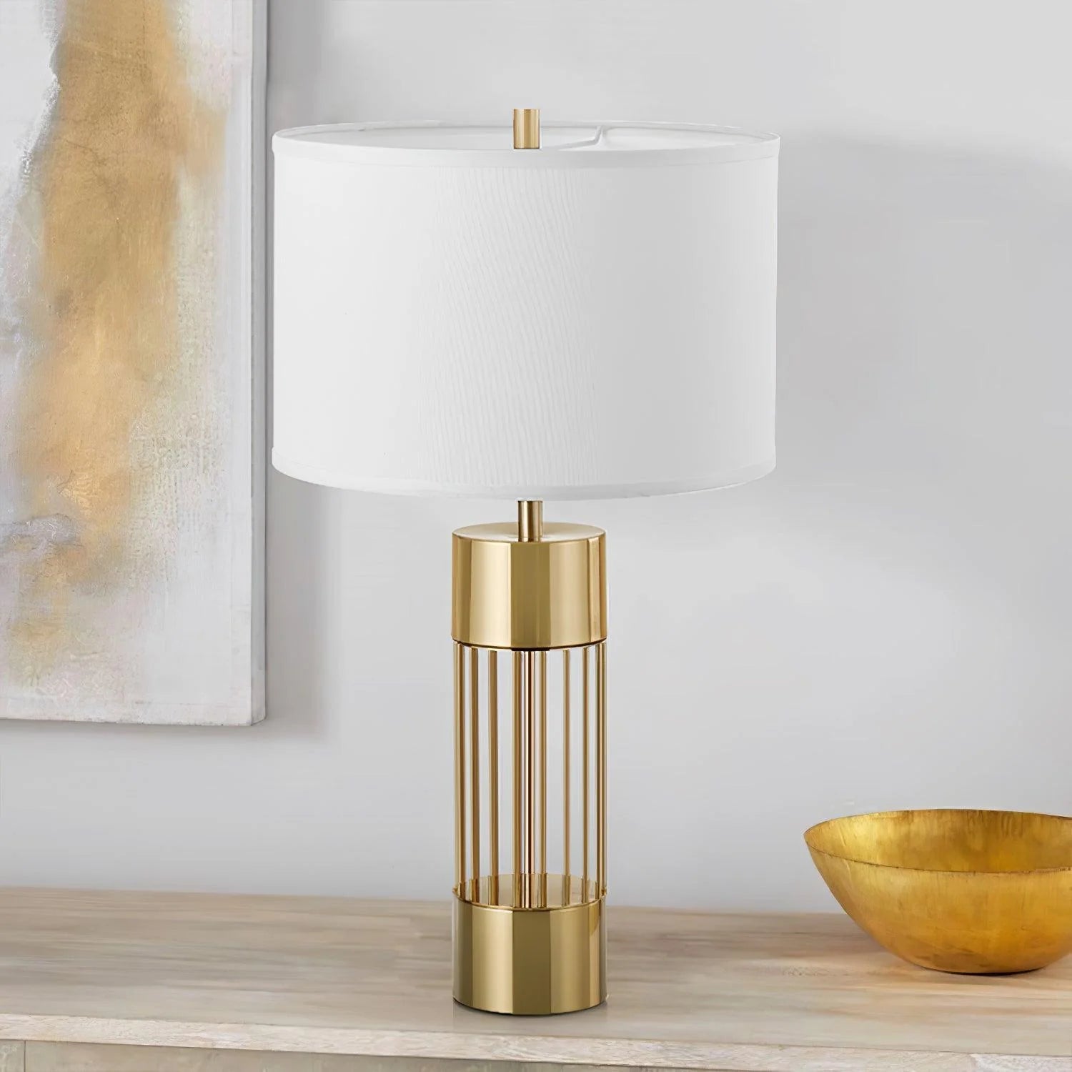 Deluxe Striped Table Lamp 21