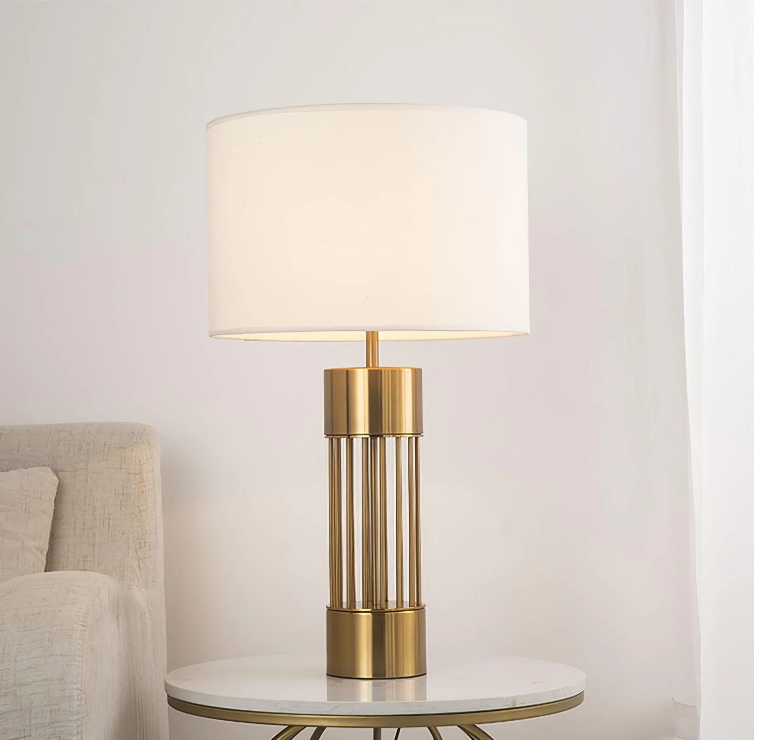 Deluxe Striped Table Lamp 22