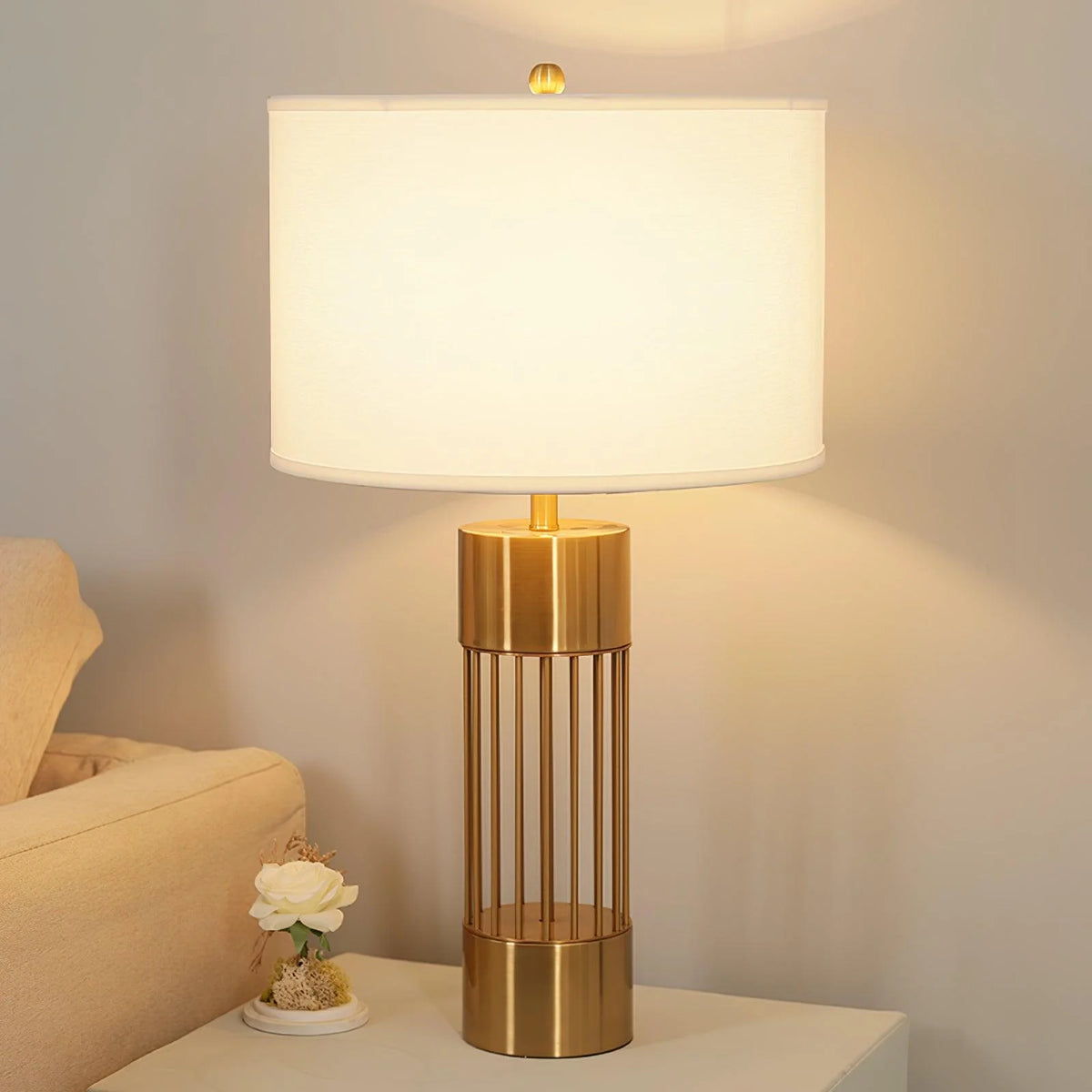 Deluxe Striped Table Lamp 9