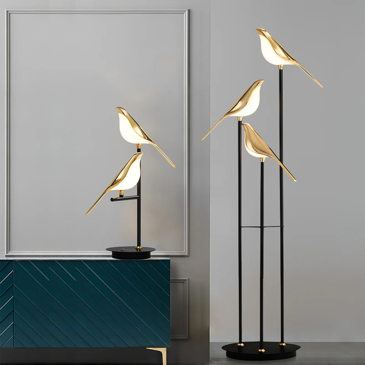 Double Bird Table Lamp 15